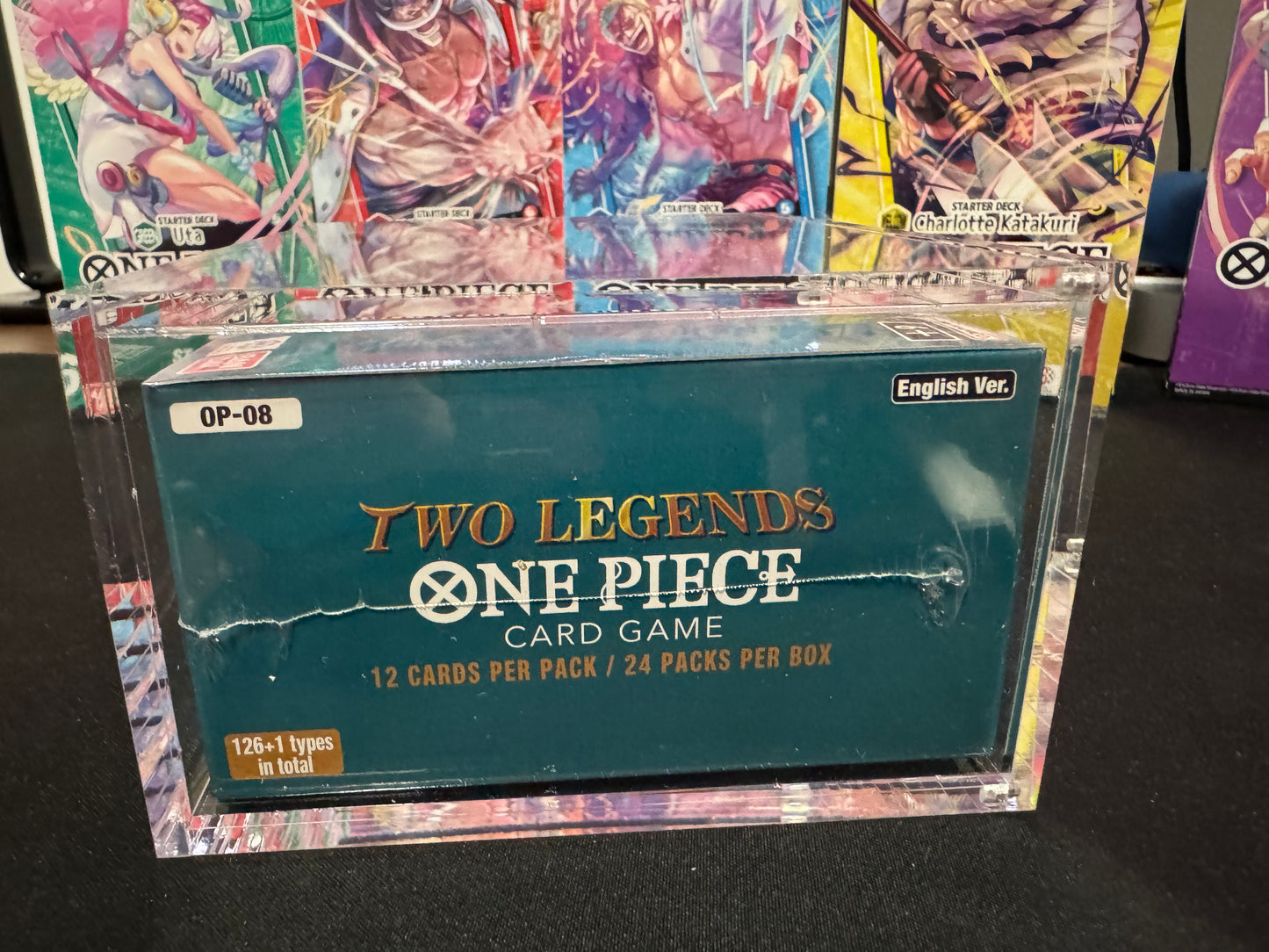 Scatola Protettiva in Acrilico per Box Sigillati di One Piece TCG