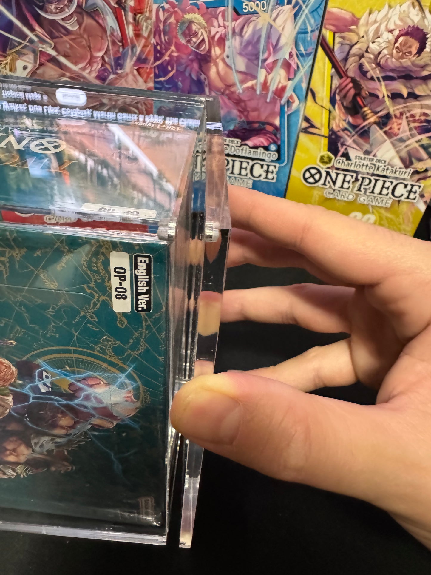 Scatola Protettiva in Acrilico per Box Sigillati di One Piece TCG